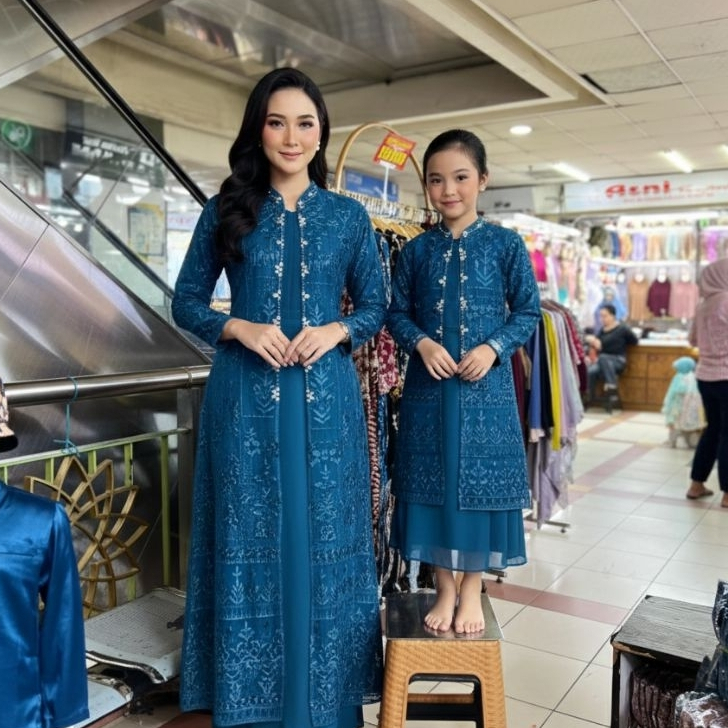 DK REALPICT Ready gamis Yasmin coupleBerbahan tile daleman katun toyoboOuther lepas