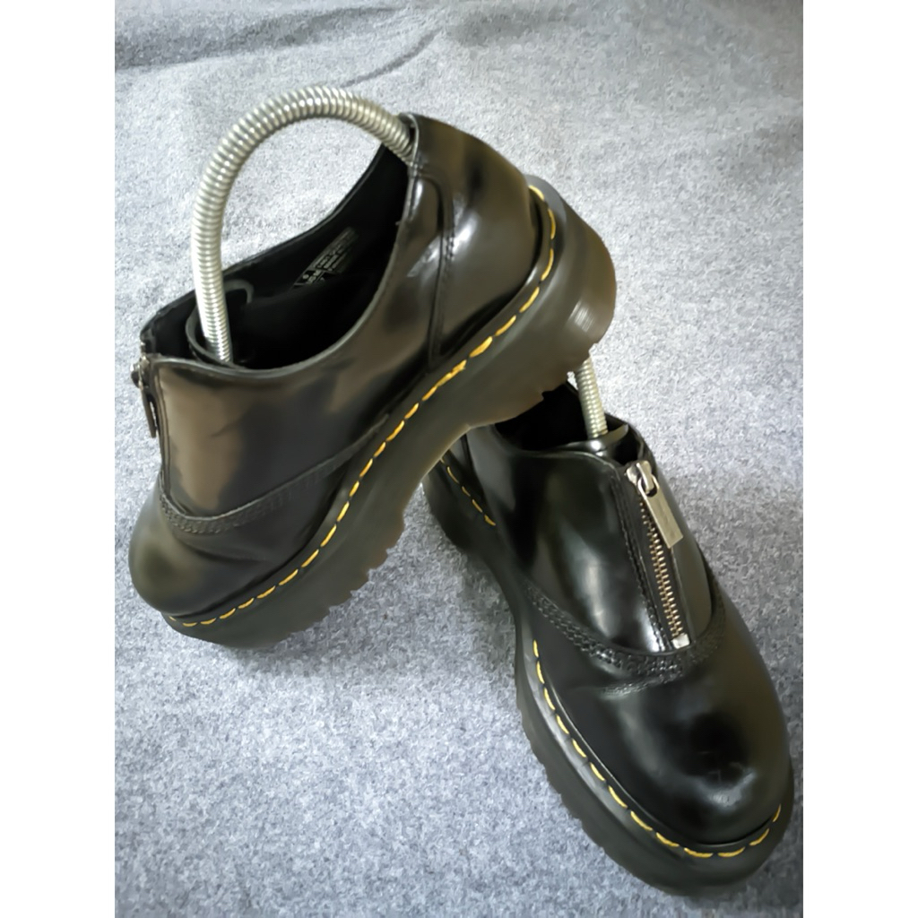 Dr. Dr Martens Docmart 1461 Quad Zip Derbys Black Smooth not 1460 3989 Brogue Wingtip Adrian Tassel 