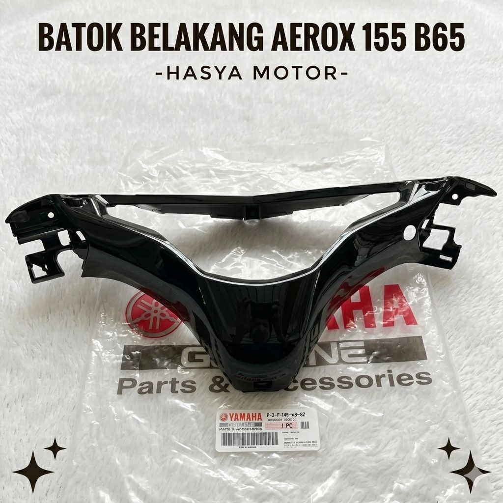 Original Yamaha Batok Belakang Aerox 155 Hitam Glossy B65-F6145-00