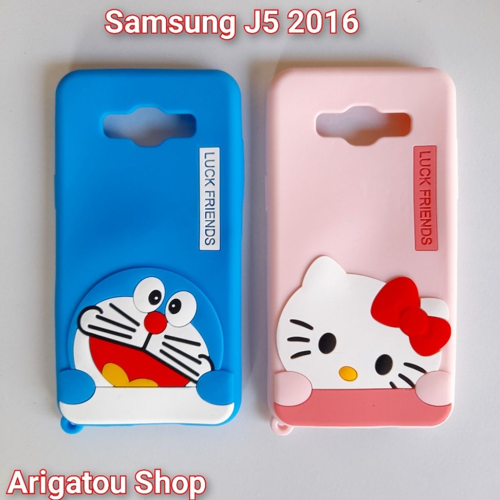 Samsung J5 2016 Case Softcase Silikon Boneka 3D Karakter Gambar Hello Kitty Doraemon