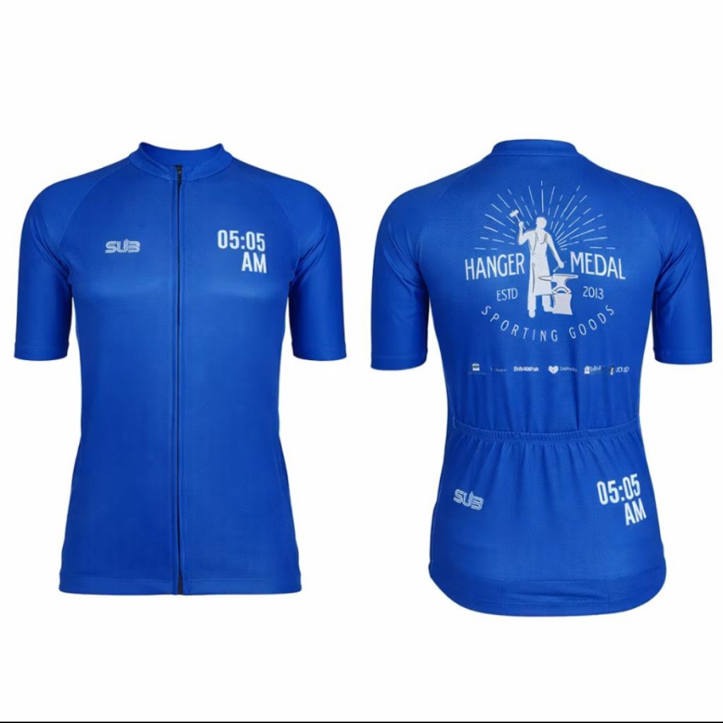 Jersey Sepeda Sub Jersey Elite X Hangermedal Peony Blue Original