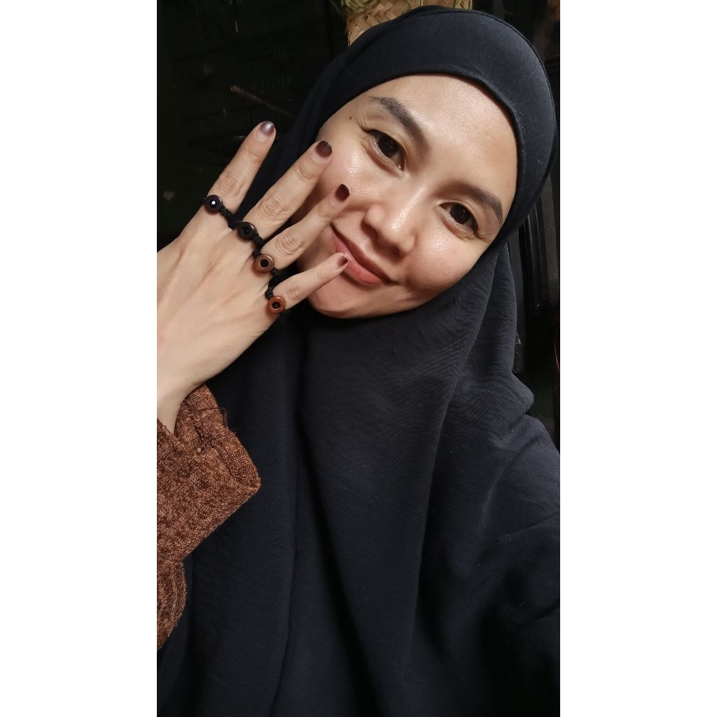 Cincin tali kombinasi kayu kokka