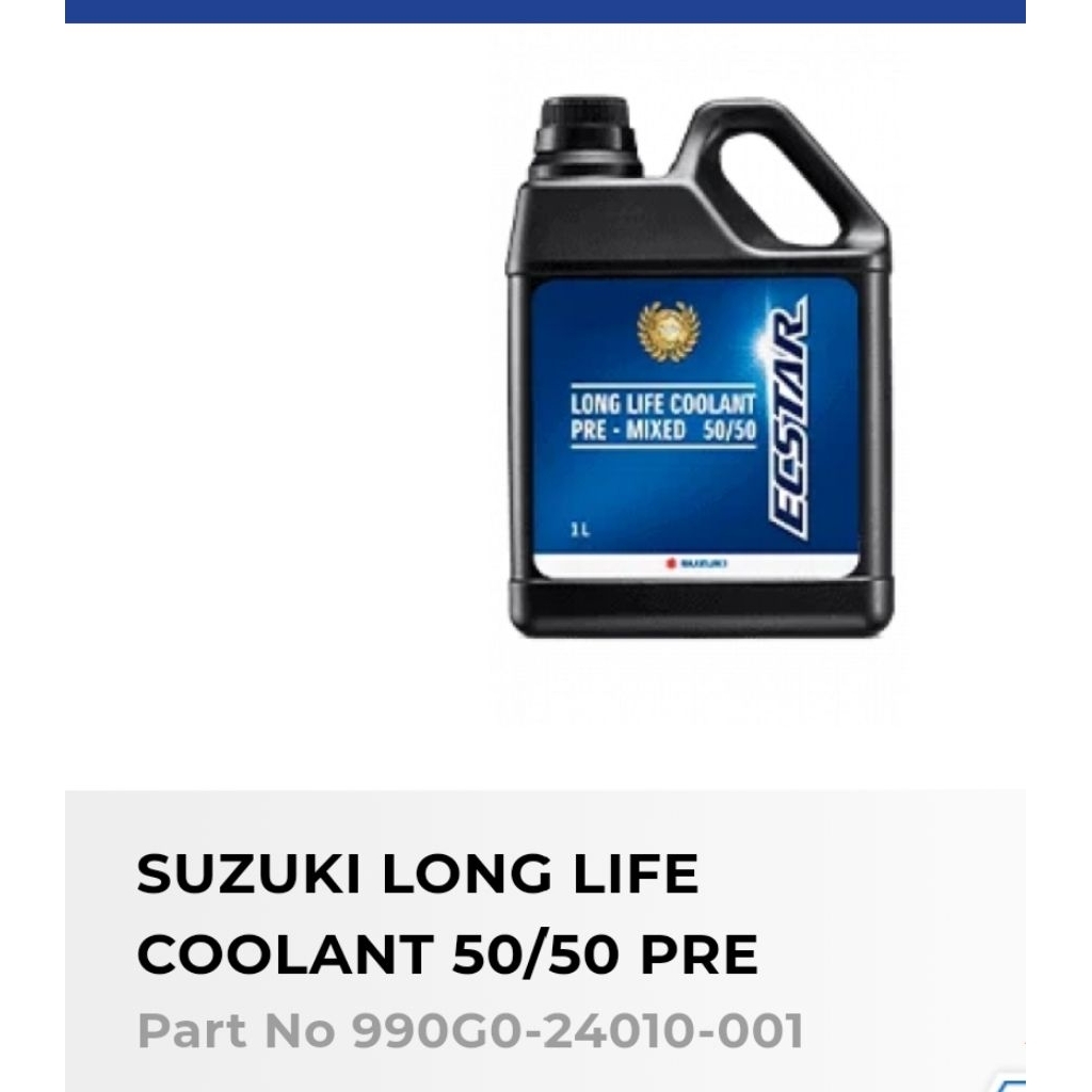 AIR RADIATOR ECSTAR LONG LIFE COOLANT 50/50 ORIGINAL SUZUKI 1 Lt Satria Fu Injeksi GSX 150 Motor Mob