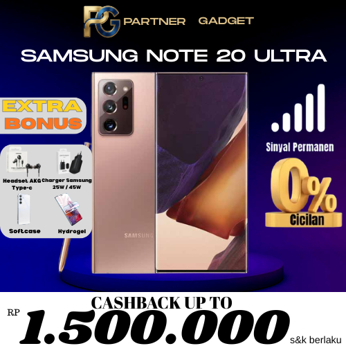 SEIN Samsung Galaxy Note 20 Ultra 5G 12/512GB 8/512GB 256GB Second Fullset Original Resmi