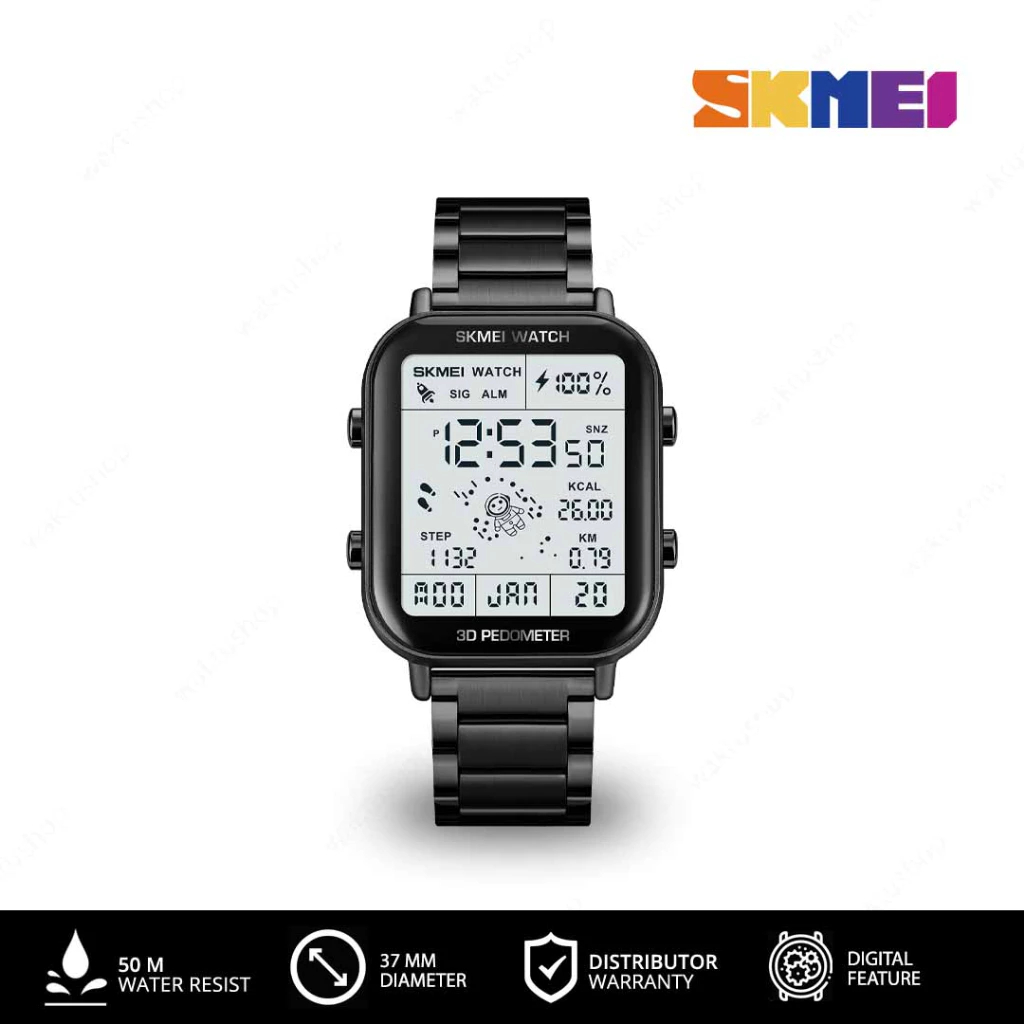 Jam Tangan SKMEI 1888 ORIGINAL Digital Pria Rubber Cowok Karet Silicon