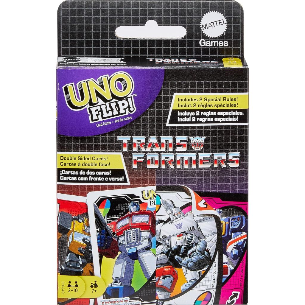 UNO CARD FLIP TRANSFORMERS MAINAN KELUARGA MAINAN KARTU UNO ORIGINAL MATTEL UNO TRANSFORMERS