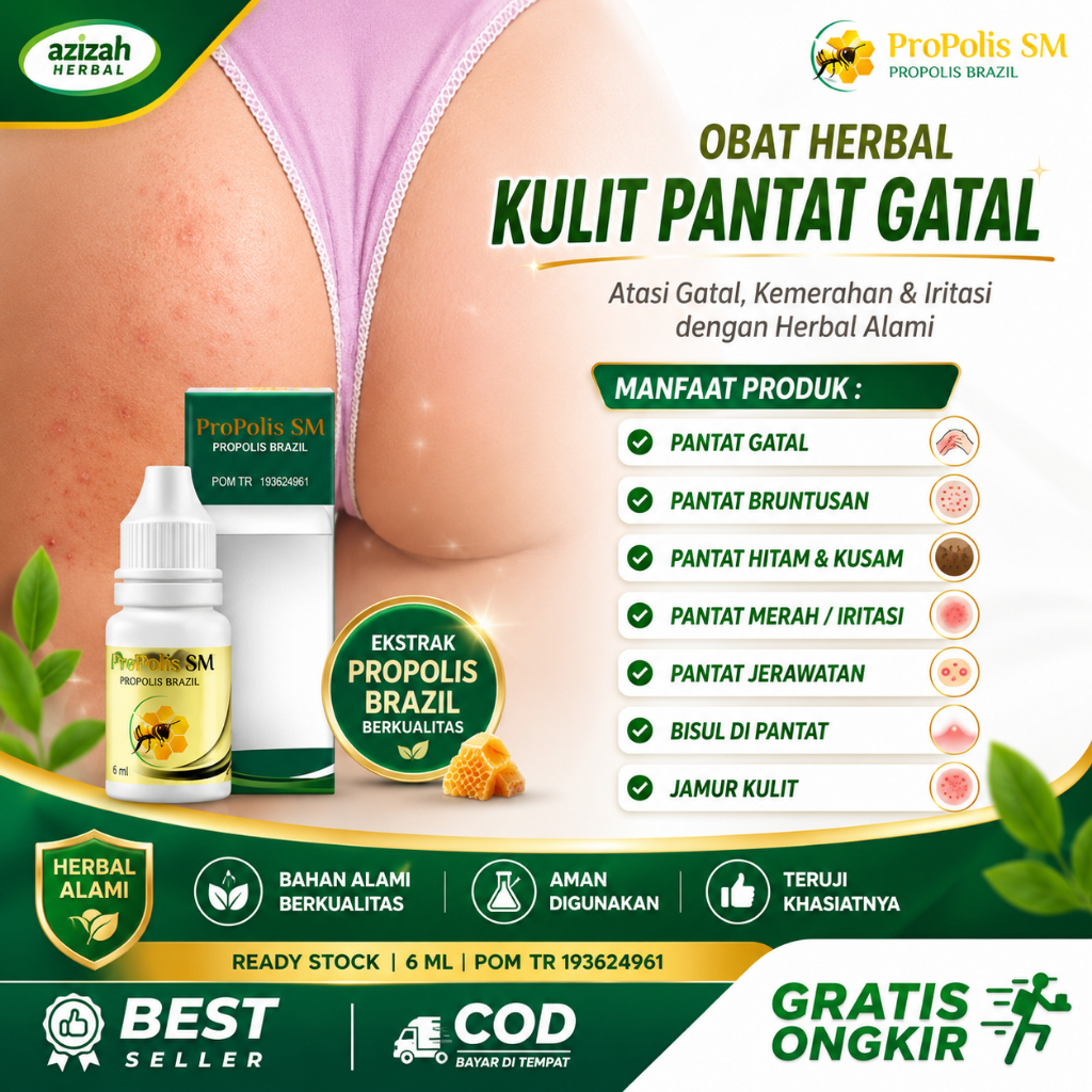 Obat Pantat Gatal Bentol Bruntusan Kulit Pantat Hitam Burik Penghilang Gatal Kulit Bokong Obat Oles 