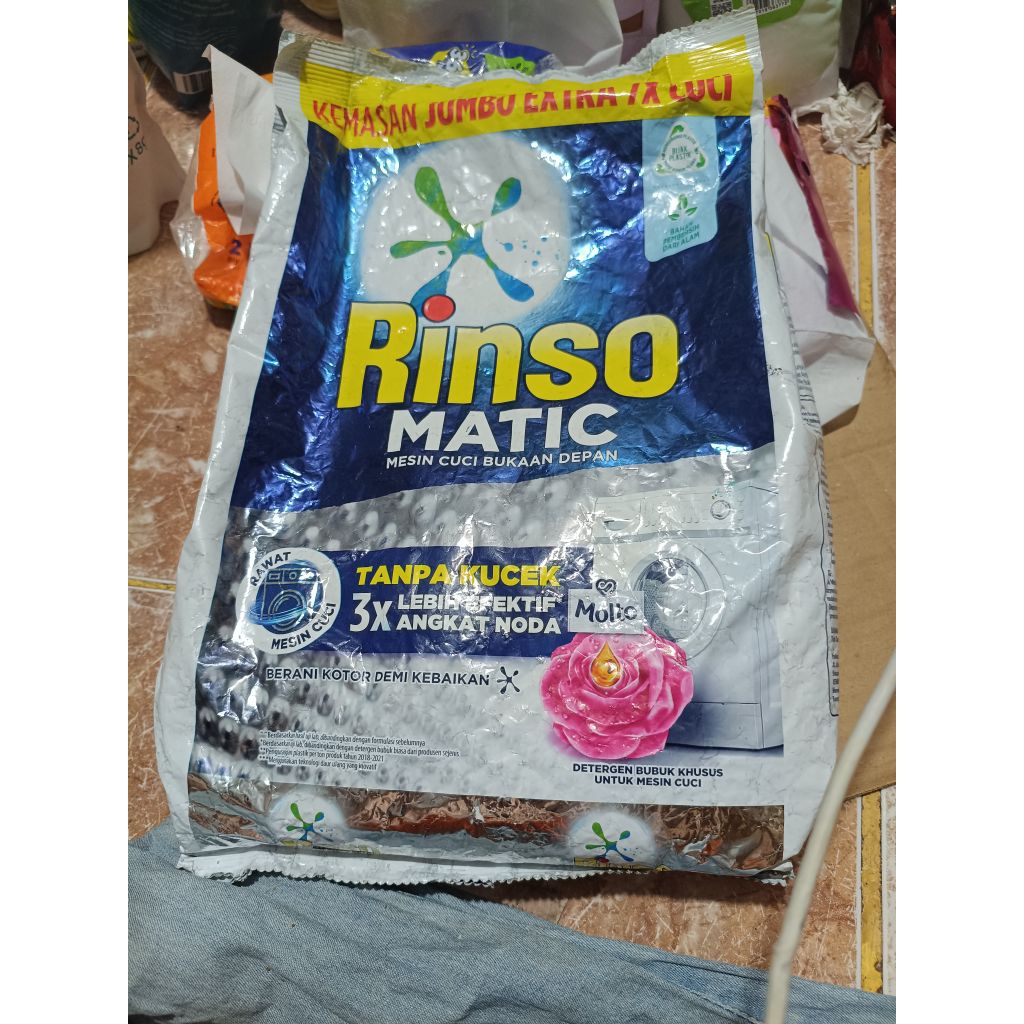 Rinso matic bubuk 1,8 l,metic cair 1,45 kg