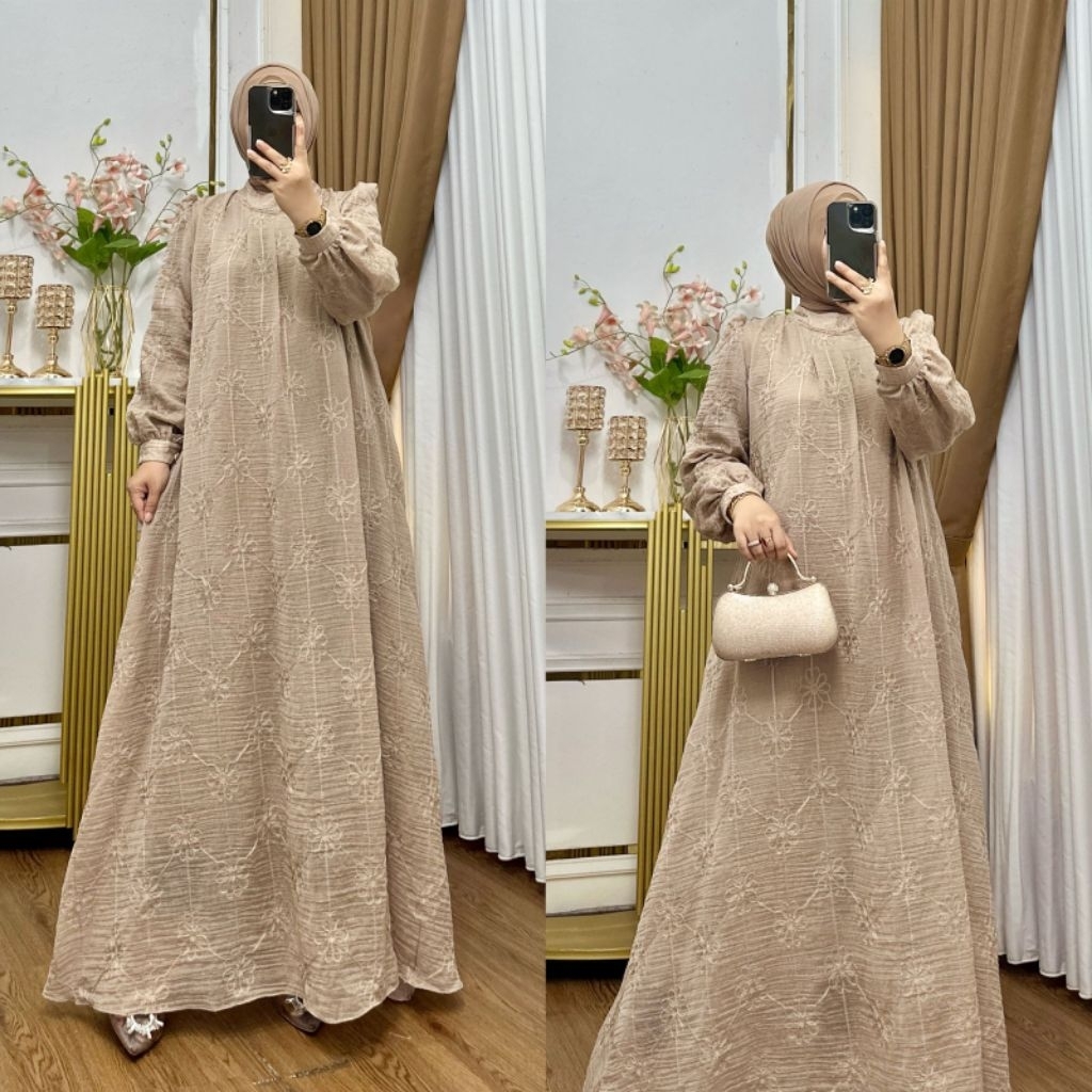 gamis pesta premium/gamis cantik/arunika dress