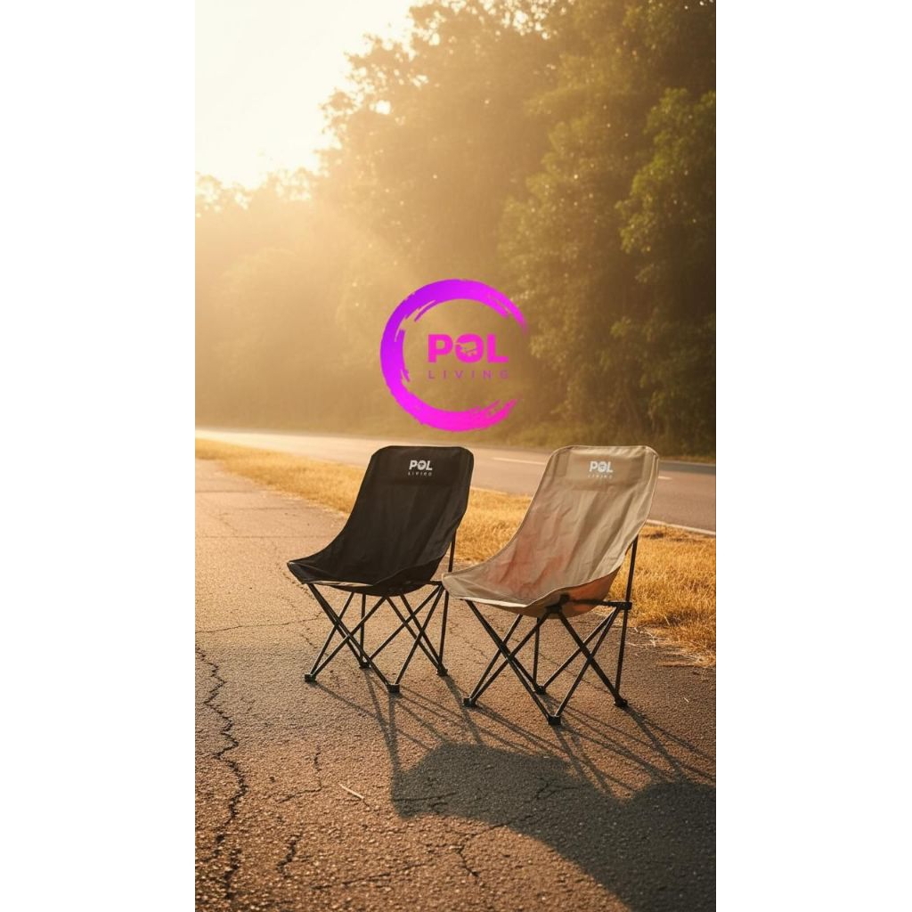 KURSI LIPAT OUTDOOR - FOLDING CHAIR / MOON CHAIR