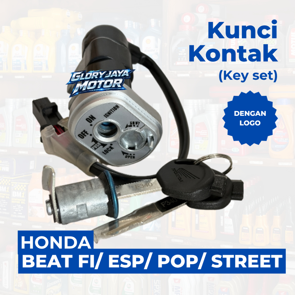KUNCI KONTAK KEY SET MOTOR HONDA BEAT FI 2017 / BEAT ESP NEW ORI
