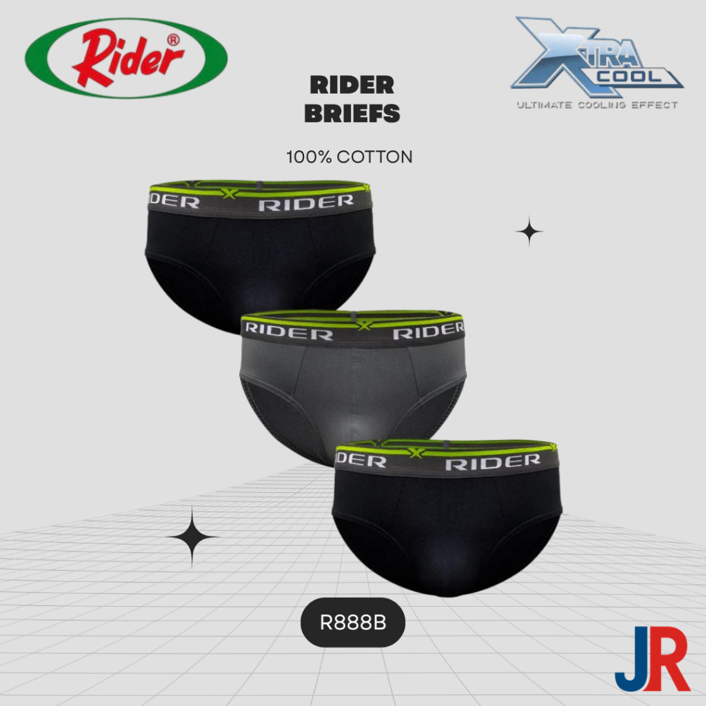 Celana Dalam Rider Sport Pria Xtracool Isi 3 Pcs Tipe R888