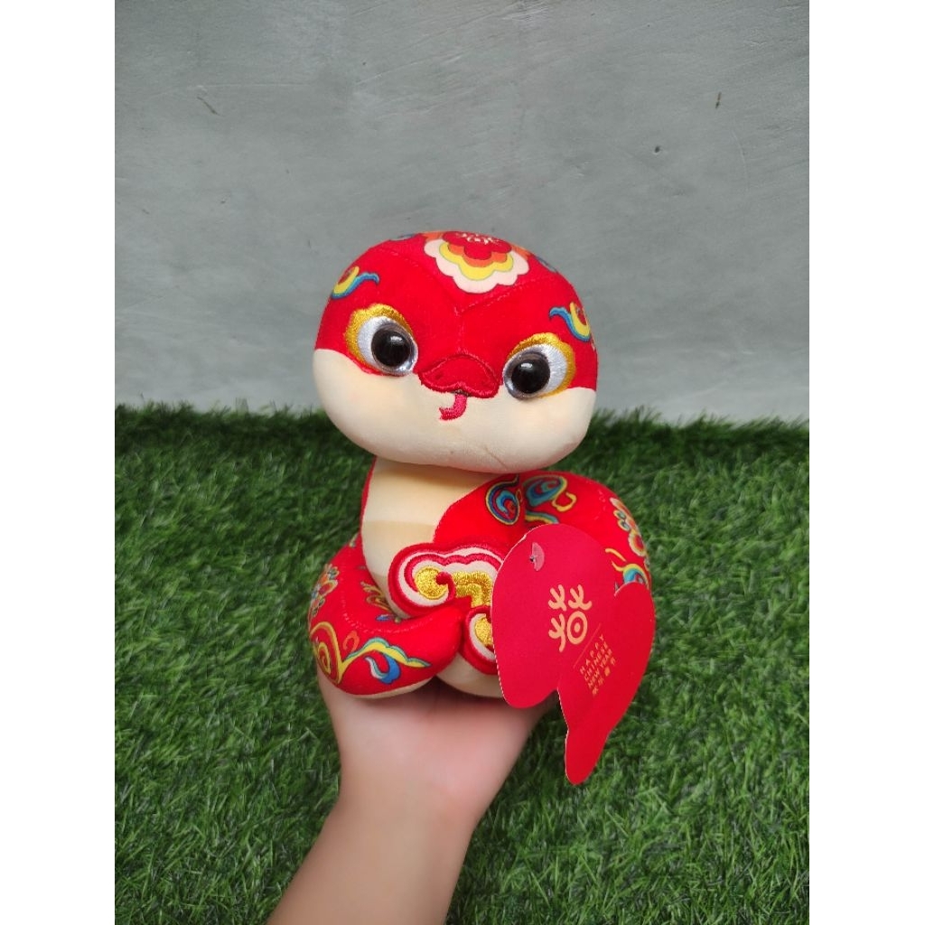Boneka chinese new year/ imlek shio ular/ snake plush new tag