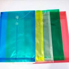 1 Pcs Map Tali Plastik F4  - Tersedia 5 Warna, Kapasitas Besar
