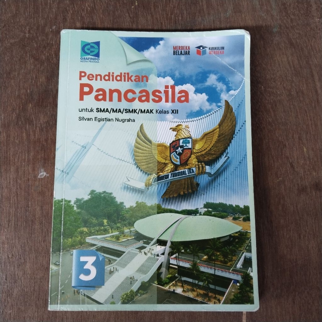 BUKU BEKAS PAKET PELAJARAN PENDISIKAN PANCASILA KELAS X11/12 SMA/MA KURIKULUM MERDEKA(GRAFINDO)