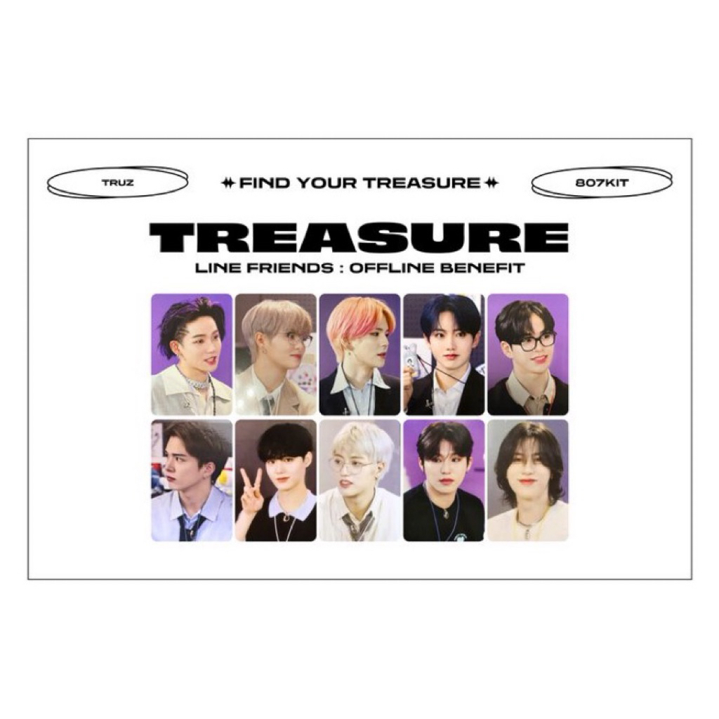 TREASURE Photocard PC Official - Truz Benefit POB Offline