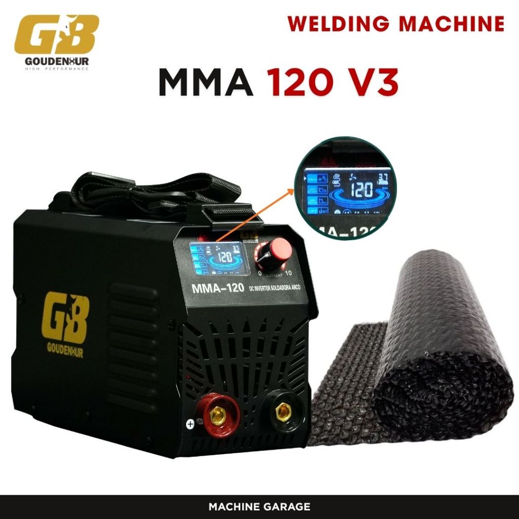 Mesin Las 2in1 MMA TIG Argon 120A GB V3 IGBT 450 Watt - Lift TIG VRD Anti Sengat