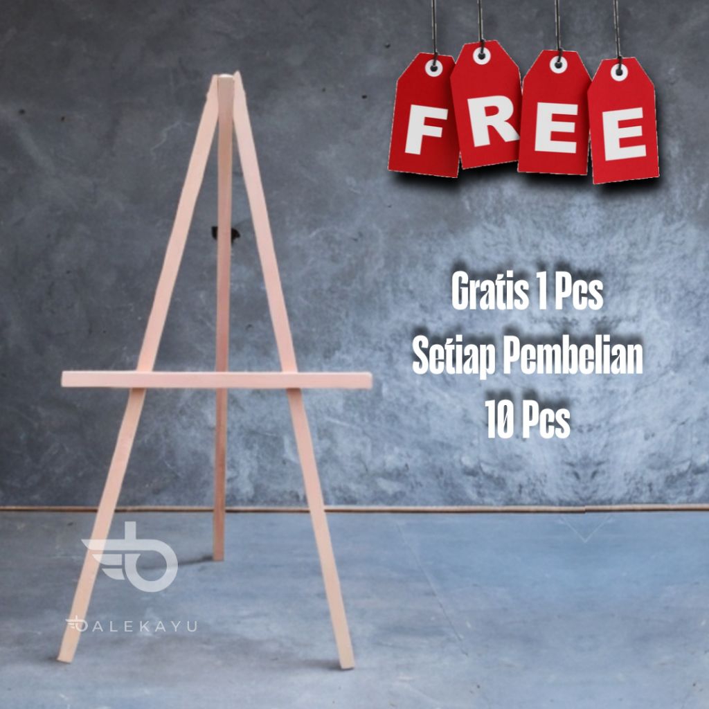Wooden Easel Standing Poto Kayu Frame Poto Wedding Standing easel