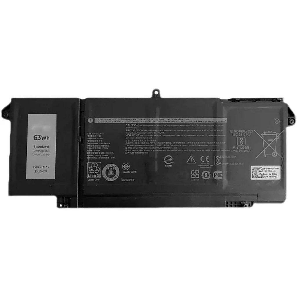 7FMXV Baterai Laptop Latitude 5320 7320 7420 7520 Latitude 5320 2-in-1/7320 2-in-1/7420 2-in-1 Serie