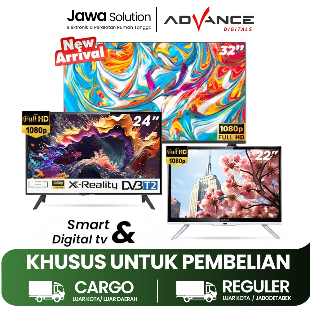 [KHUSUS PACKING KAYU] ANDROID TV ADVANCE LED TV ADVANCE ADV-3203A 32 INCH - FULL HD TV DIGITAL TV FR