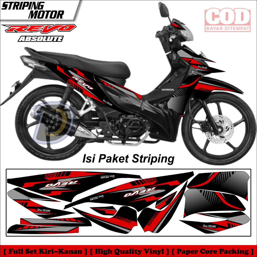 Stiker Revo Absolute Striping Honda Revo Absolute Set Stiker Motor Revo Absolute Racing