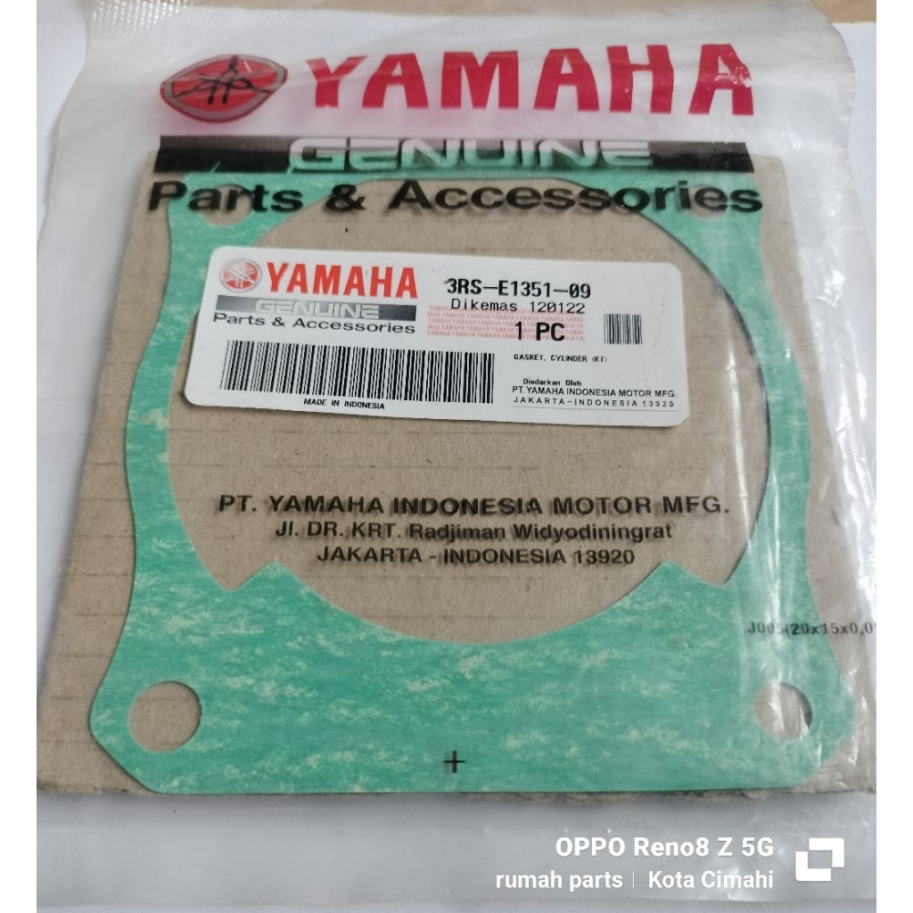 Paking blok seher paking boring Yamaha RX z original
