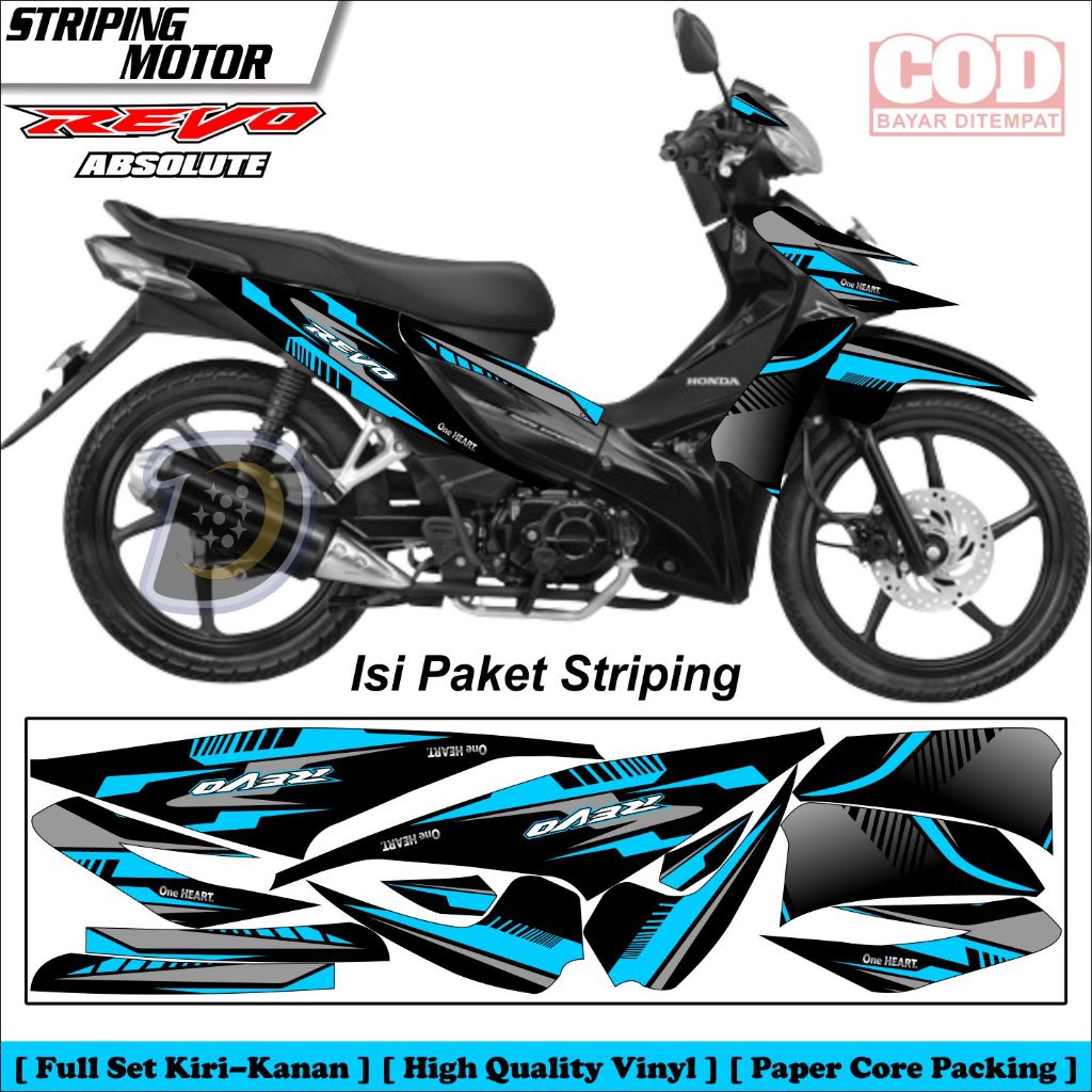 Stiker Revo Absolute Striping Honda Revo Absolute Set Stiker Motor Revo Absolute Hayabusa