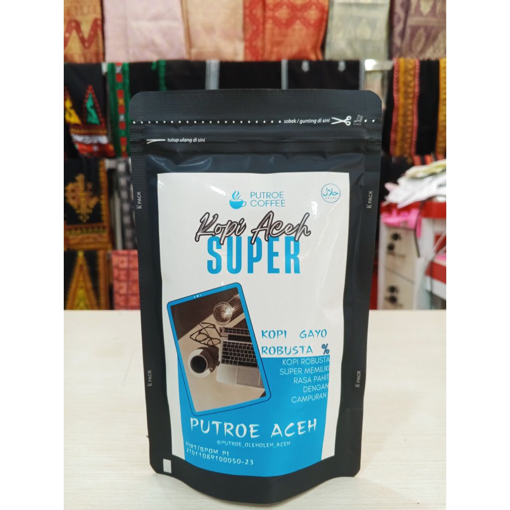 Kopi Gayo Robusta Super 125g - Single Origin Aceh Gayo Coffee - Kualitas Pilihan