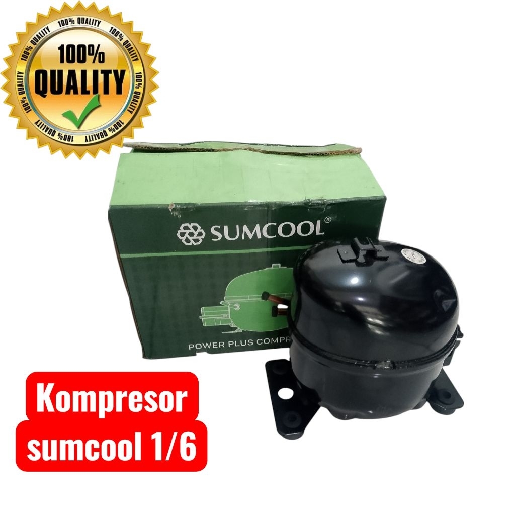 Kompresor kulkas 2 pintu ukuran 1/6 pk