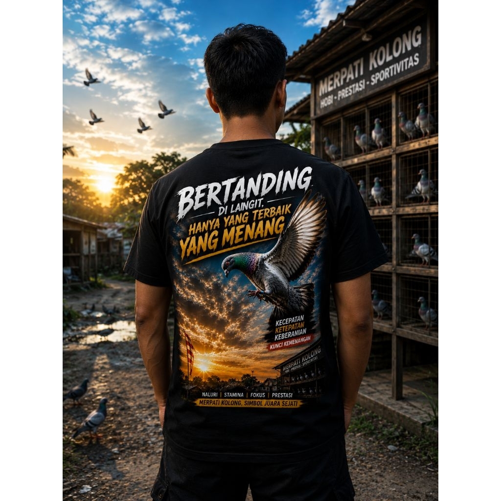Kaos Pria Premium Merpati Kolong