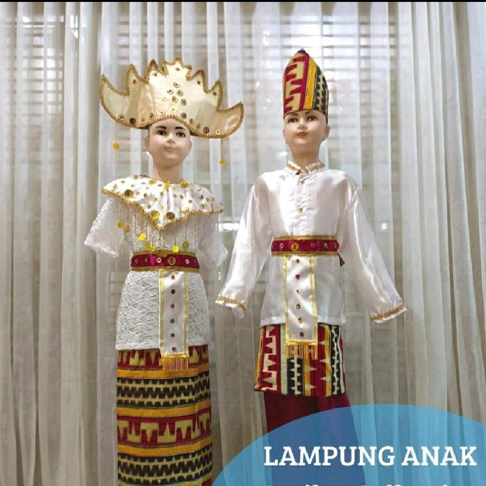 baju adat lampung anak / baju anak adat lampung
