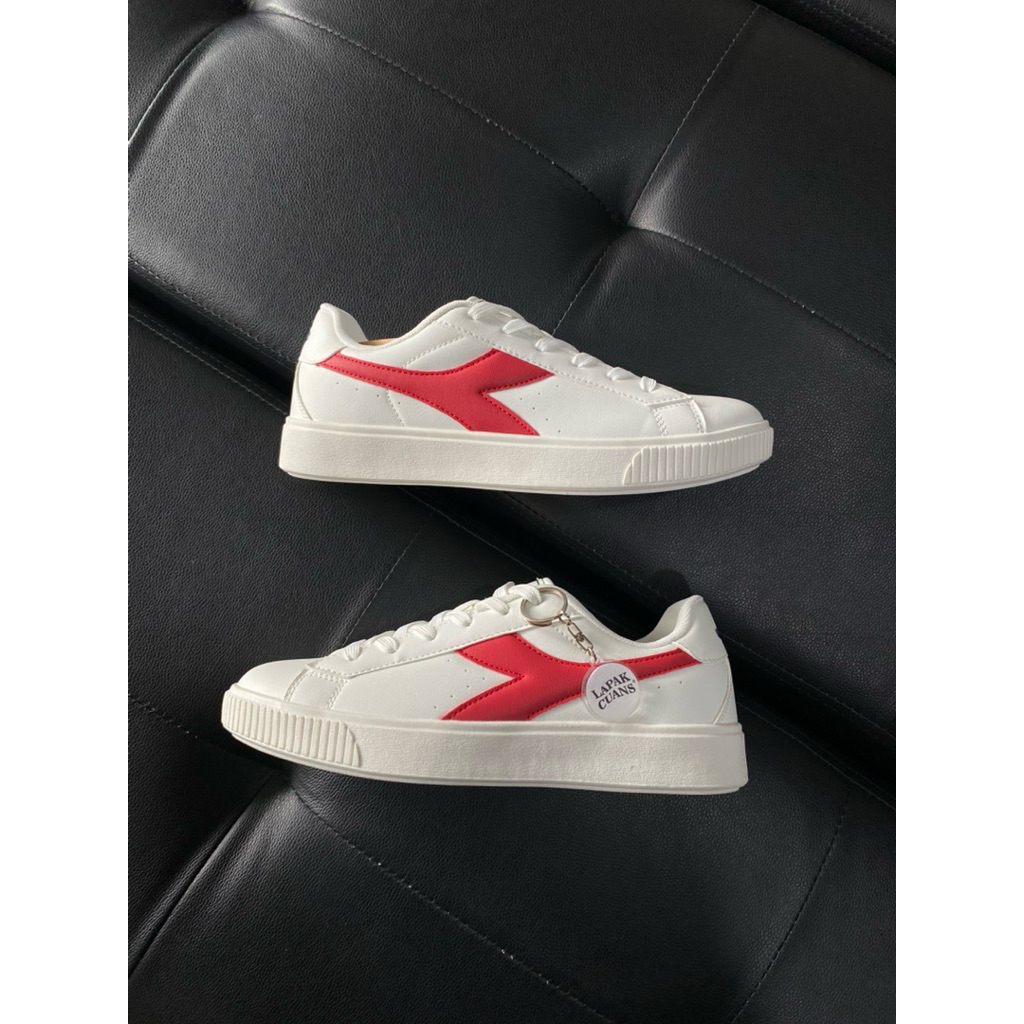 Diadora Casual Pizaro White Red (RESMI PT. MAP)