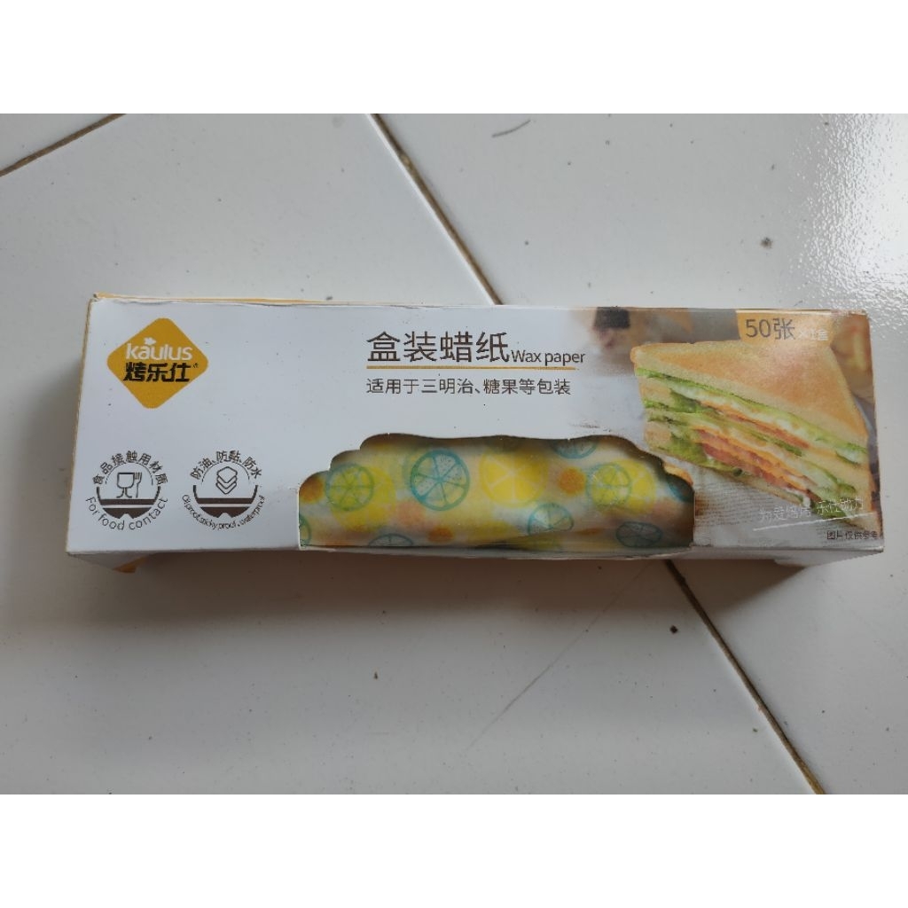 Kertas bento cake/ bungkus sandwich/burger