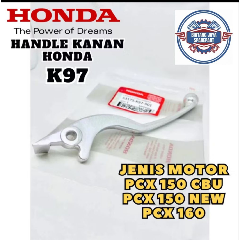 HANDLE REM K97 KANAN HONDA PCX 150 CBU, PCX 150 NEW,PCX 160