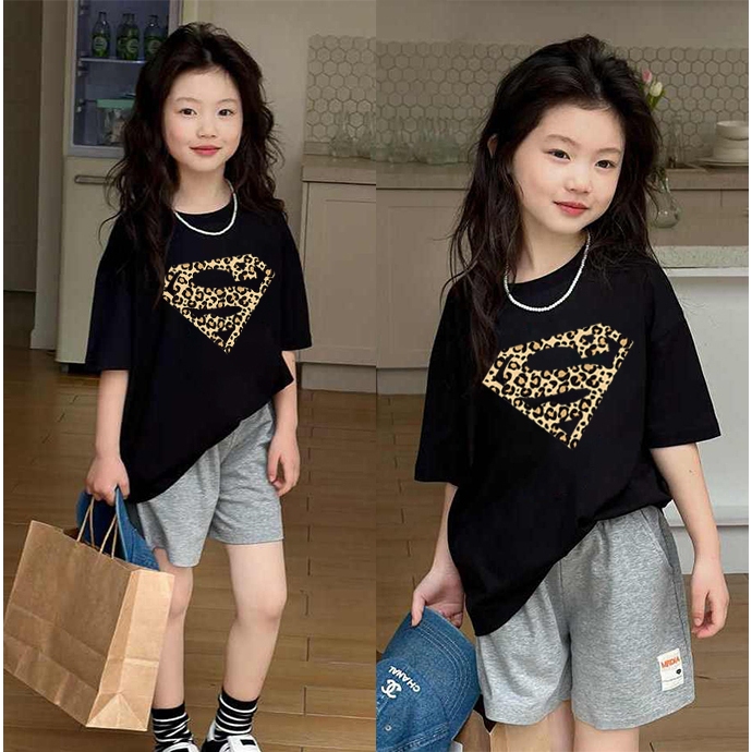 [COD]Kaos anak|2-12 Tahun|kaos Cetakan Motif macan tutul S yang lucu|korea style premium baju atasan