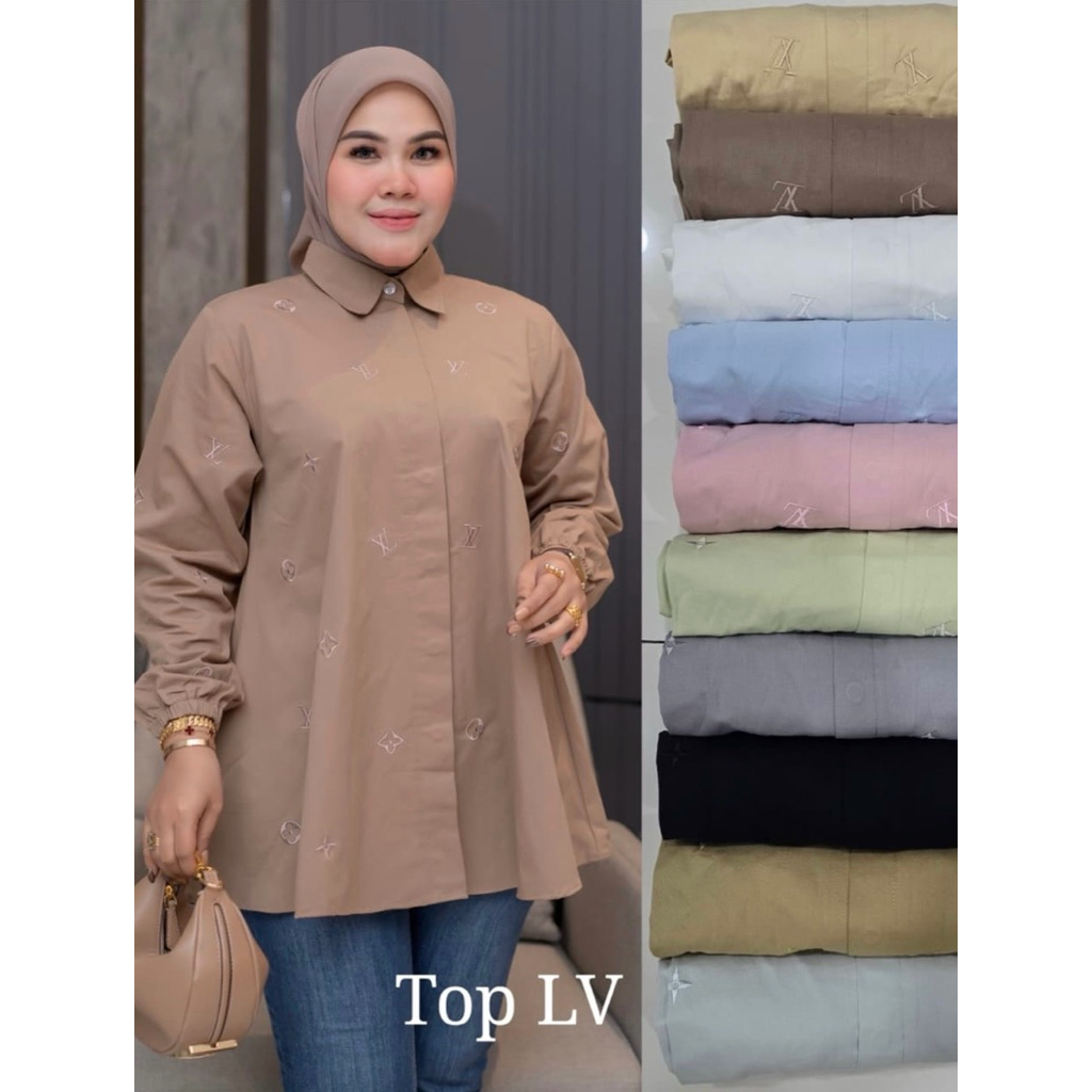 Kemeja Winody Lv Premium Nyaman Dipakai