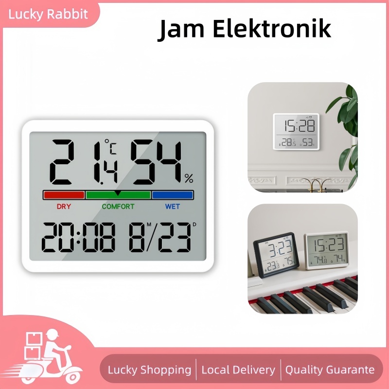 Jam Dinding Aesthetic Ruang Tamu Jam Digital Jam Dinding Digital Jam elektronik ramping, jam digital