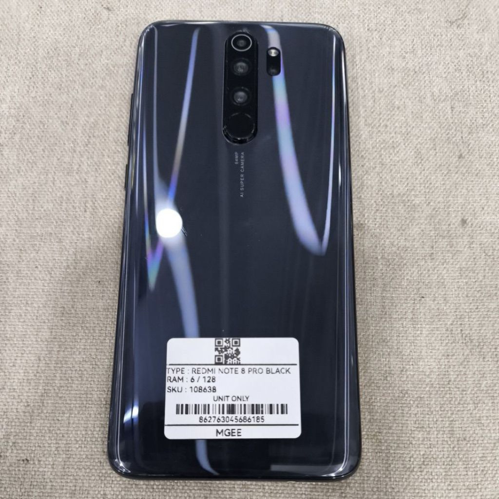 Handphone second normal Xiaomi redmi note 8 pro 6+128GB original