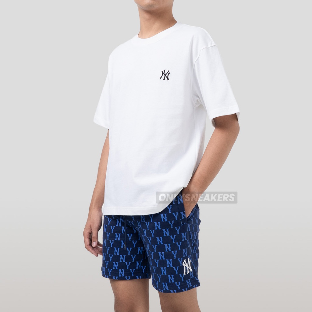 MLB KOREA NEW YORK YANKEES MONOGRAM NAVY SHORT PANTS