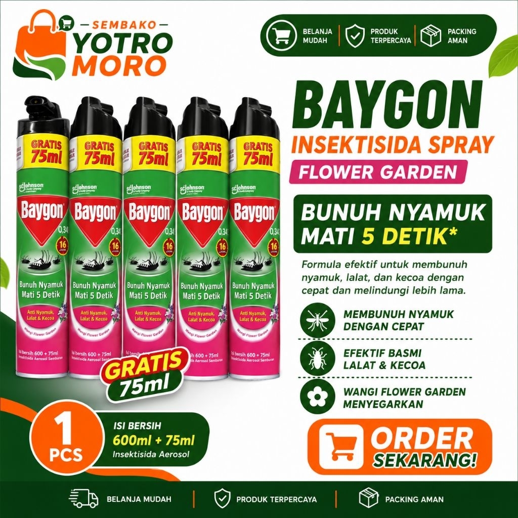 BAYGON 600ML BONUS 75ML HARGA GROSIR TERMURAH