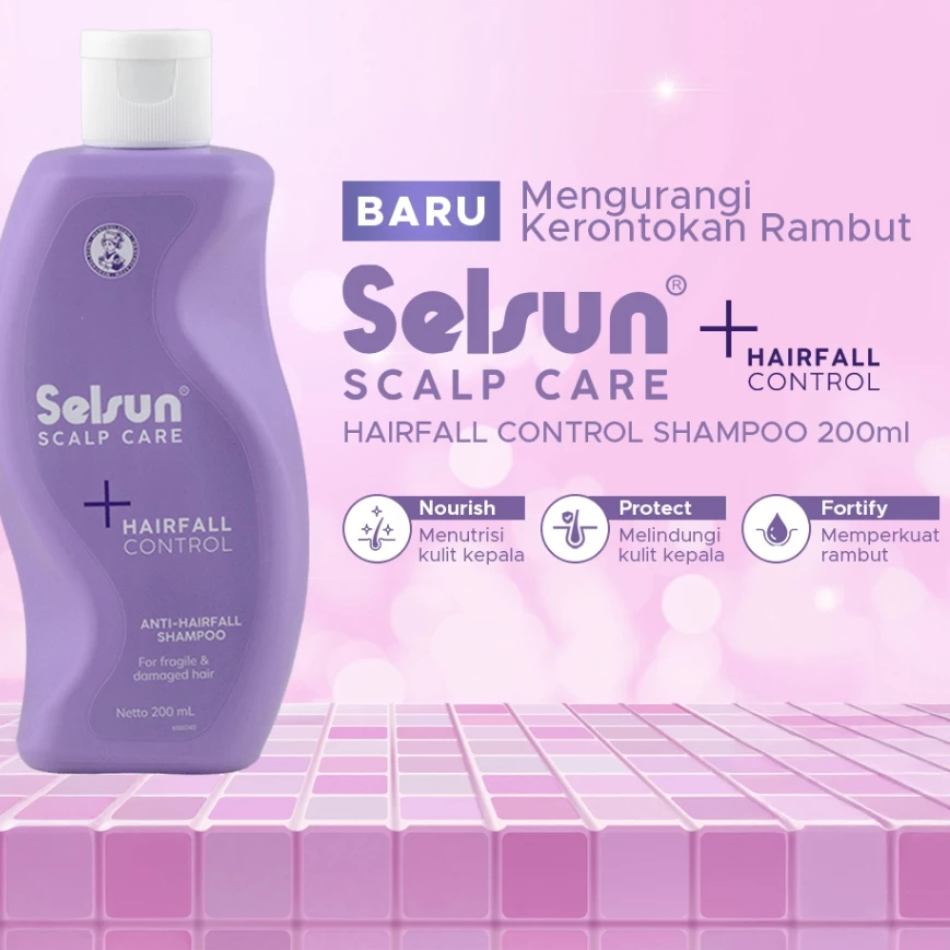 Selsun (Besar) Scalp Care Hairfall Control Anti-Hairfall Shampoo