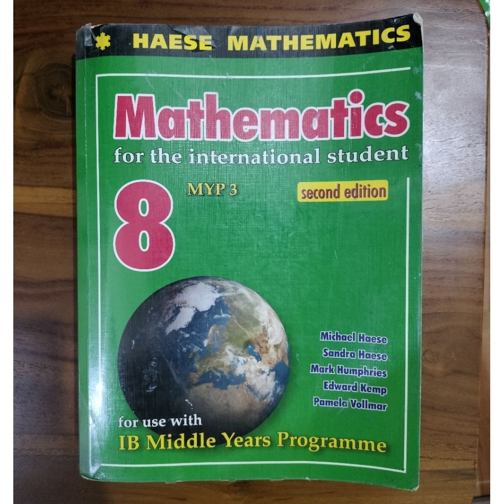 Haese mathematics 8 IB MYP 3 second edition preloved