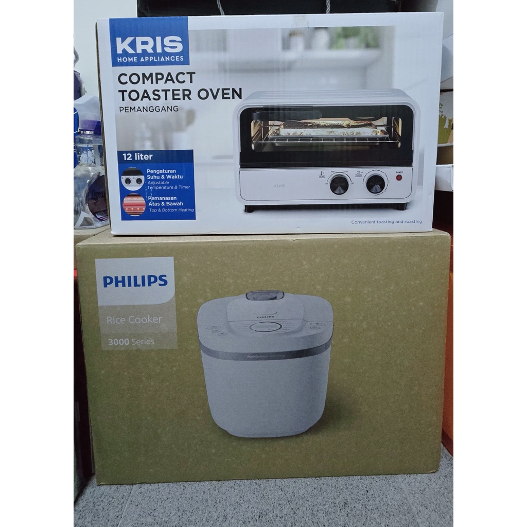 Set Rice Cooker Phillips + Oven Toaster KRIS