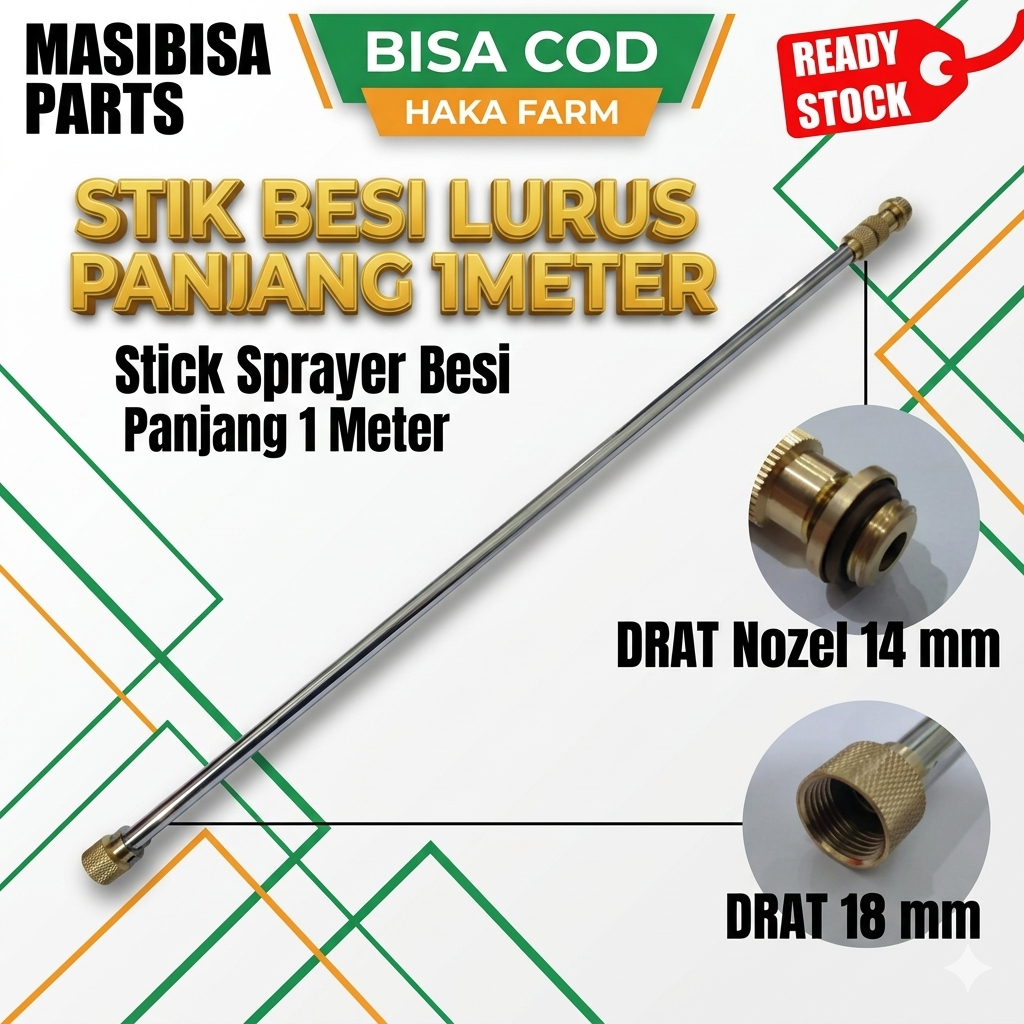 STIK SPRAYER ELEKTRIK KUNINGAN LURUS/ STIK SPRAYER KUNINGAN/Stick Tangki Sprayer Elektrik Besi