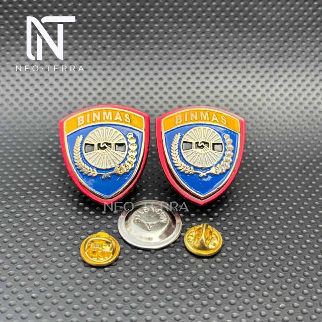 Pin Binmas / Brevet Brivet Binmas Polri Paku Magnet Premium