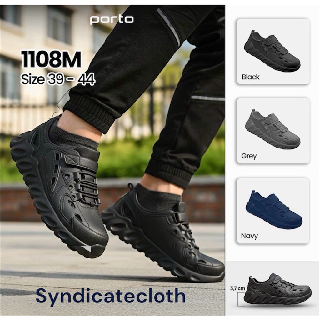 SEPATU KERJA KARET PRIA PORTO 1108M