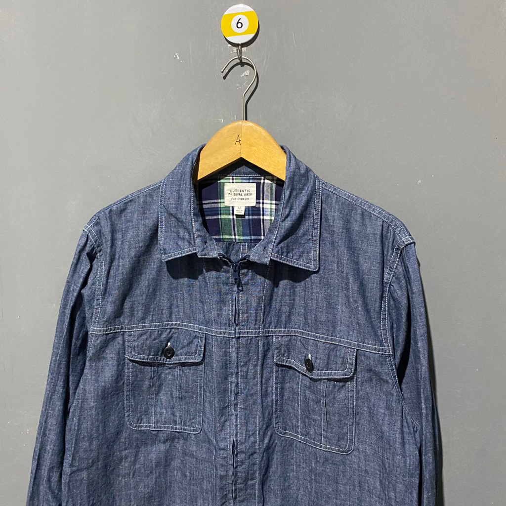 Overshirt Uniqlo Jeans Zipper