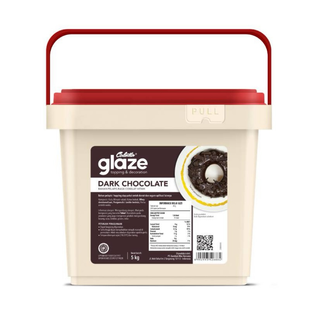 Colatta Glaze Rasa Dark Chocolate/Coklat/Cokelat 5 kg