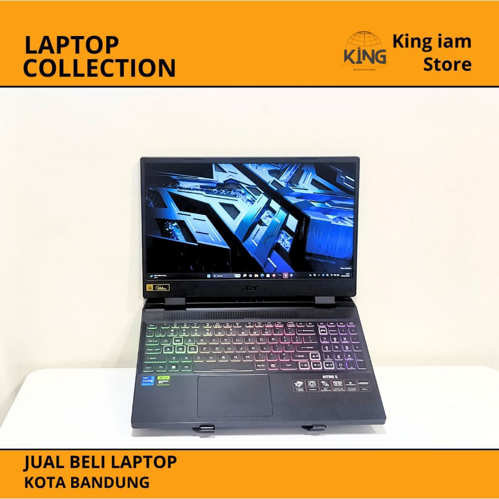 ACER NITRO 5 AN515-58 INTEL i5 NVIDIA RTX 3050 RAM 16GB