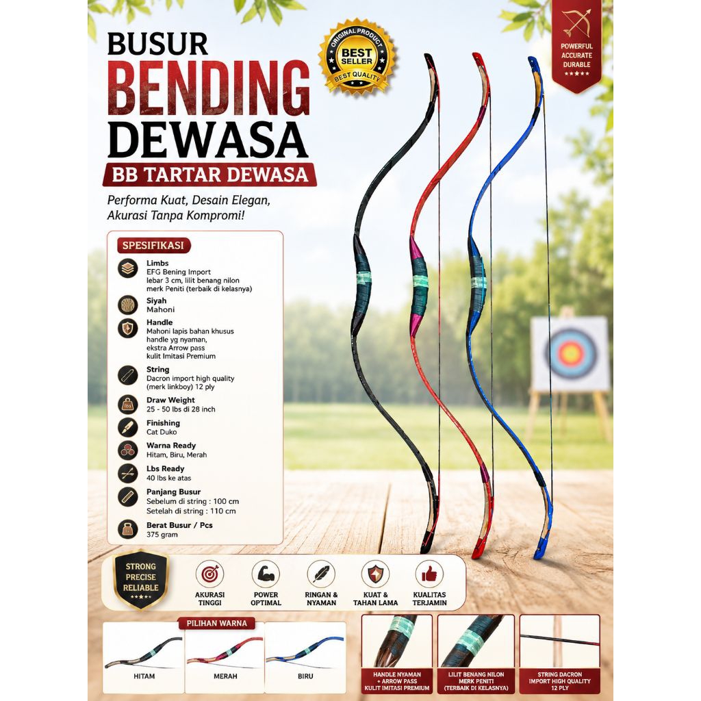 Busur Bending Dewasa ( BB_Tartar Dewasa)